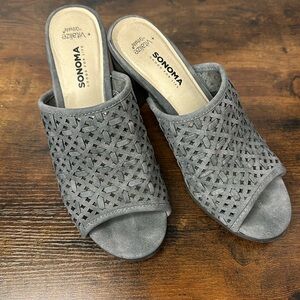 Sonoma Chunky Heel Slide Sandals